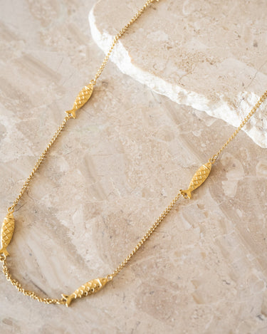 TILTIL Necklace Fish Long Gold - Things I Like Things I Love