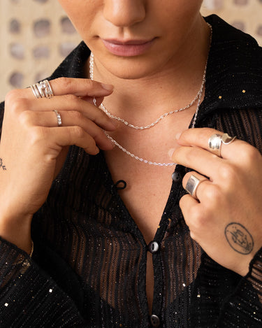 TILTIL Necklace Soft Chunk Silver - Things I Like Things I Love