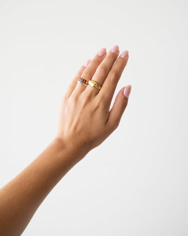 TILTIL Noemi Zircon Ring Rood Goud - Things I Like Things I Love