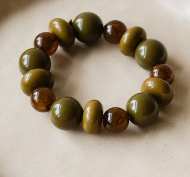 TILTIL Ollie Bead Bracelet Olive - Things I Like Things I Love