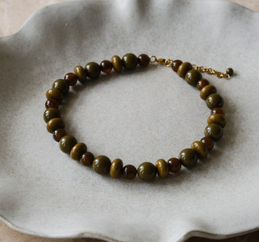 TILTIL Ollie Bead Ketting Olijf - Things I Like Things I Love