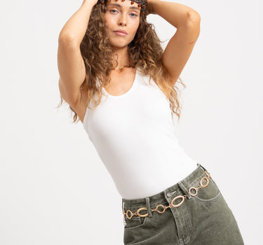 TILTIL Oval Circle Belt Goud - Things I Like Things I Love