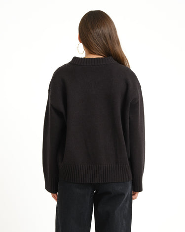 TILTIL Percy V-Neck Pullover Zwart - Things I Like Things I Love