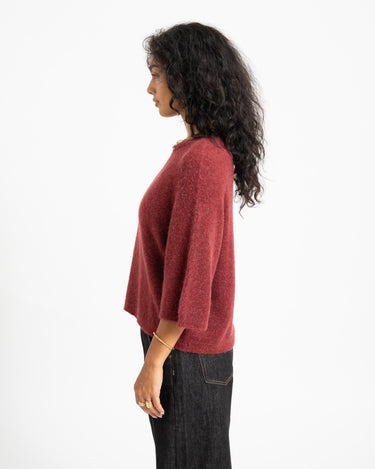 TILTIL Phoebe Shortsleeve Knit Bordeaux - Things I Like Things I Love