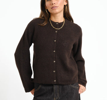 TILTIL Pia Knitted Cardigan Brown - Things I Like Things I Love