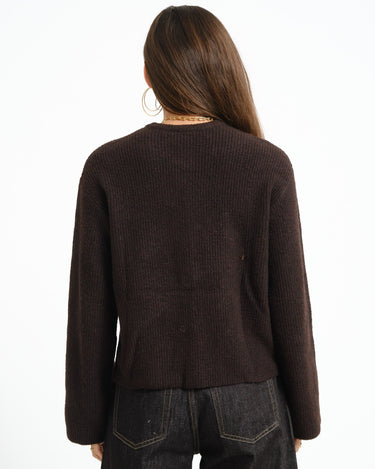 TILTIL Pia Knitted Cardigan Brown - Things I Like Things I Love