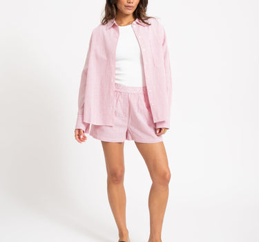 TILTIL Pippa Seersucker Shirt Red - Things I Like Things I Love