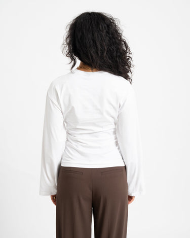 TILTIL Pleated Tammy Longsleeve Wit - Things I Like Things I Love