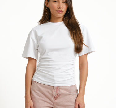 TILTIL Pleated Tammy Tee Wit - Things I Like Things I Love