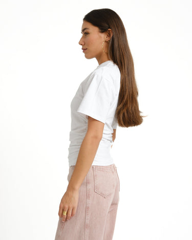 TILTIL Pleated Tammy Tee Wit - Things I Like Things I Love