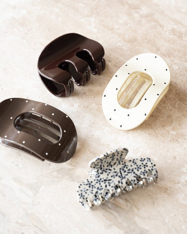 TILTIL Polkadot Honey Clip Offwhite - Things I Like Things I Love
