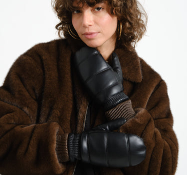 TILTIL Puffy Mittens PU Black - Things I Like Things I Love
