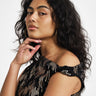 TILTIL Rapha Off Shoulder Sequins Top Black - Things I Like Things I Love
