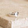 TILTIL Ring Silver Heart Signet - Things I Like Things I Love