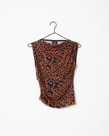 TILTIL Rody Mesh Top Leopard Orange - NO - Things I Like Things I Love