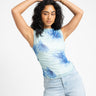 TILTIL Rody Mesh Top Turquoise Flower - Things I Like Things I Love