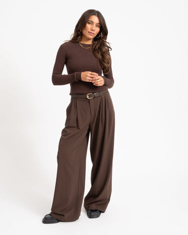 TILTIL Roellie Ribknit Bruin - Things I Like Things I Love