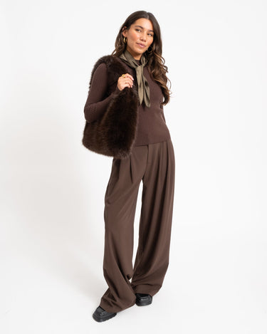TILTIL Roellie Ribknit Bruin - Things I Like Things I Love