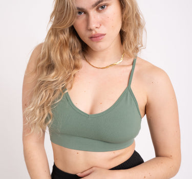 TILTIL Ruby Rib Bra Green One Size - Things I Like Things I Love