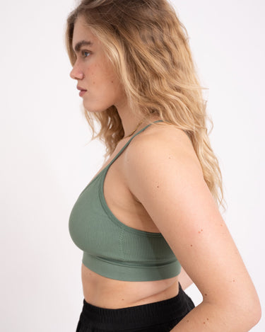 TILTIL Ruby Rib Bra Green One Size - Things I Like Things I Love