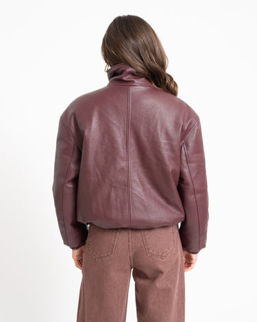 TILTIL Saar PU Bomber Bordeaux - Things I Like Things I Love