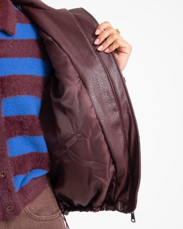 TILTIL Saar PU Bomber Bordeaux - Things I Like Things I Love