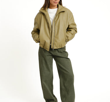 TILTIL Saar PU Bomber Groen - Things I Like Things I Love