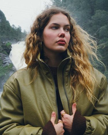 TILTIL Saar PU Bomber Groen - Things I Like Things I Love