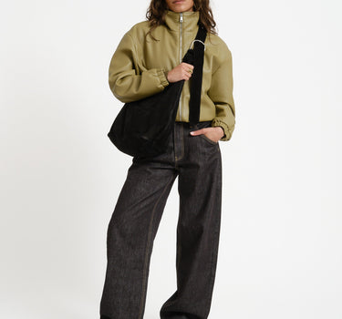 TILTIL Saar PU Bomber Groen - Things I Like Things I Love