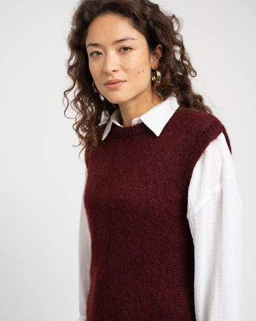 TILTIL Sabine Spencer Knit Bordeaux One Size - Things I Like Things I Love
