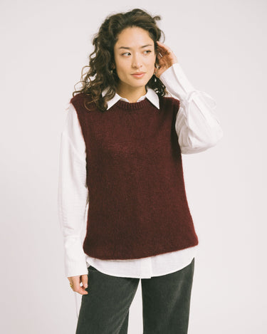 TILTIL Sabine Spencer Knit Bordeaux One Size - Things I Like Things I Love