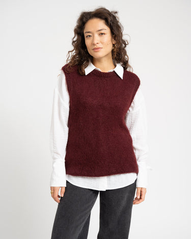 TILTIL Sabine Spencer Knit Bordeaux One Size - Things I Like Things I Love