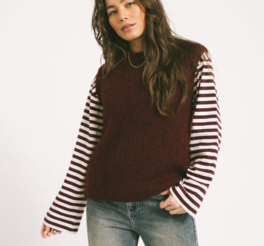 TILTIL Sabine Spencer Knit Bordeaux One Size - Things I Like Things I Love