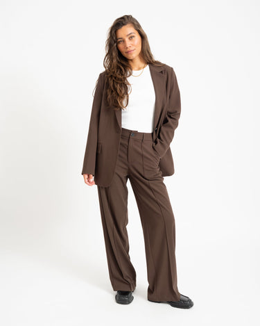 TILTIL Sanne Pintuck Pantalon Bruin - Things I Like Things I Love