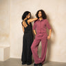 TILTIL Sanne Rayon Pantalon Aubergine - Things I Like Things I Love
