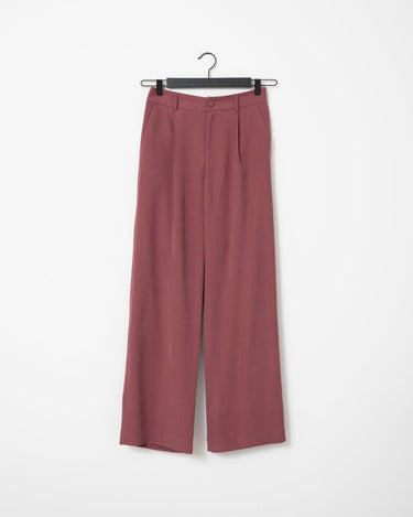 TILTIL Sanne Rayon Pantalon Aubergine - Things I Like Things I Love