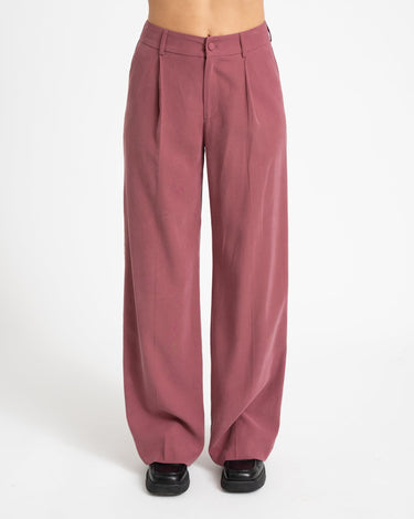 TILTIL Sanne Rayon Pantalon Aubergine - Things I Like Things I Love