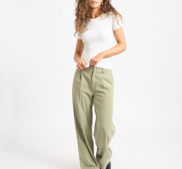 TILTIL Sanne Rayon Pantalon Sage - Things I Like Things I Love