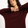 TILTIL Sapha V - neck Knit Bordeaux One Size - Things I Like Things I Love