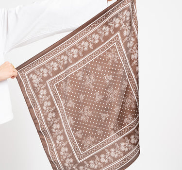 TILTIL Satin Scarf Dolce Brown - Things I Like Things I Love