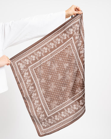TILTIL Satin Scarf Dolce Brown - Things I Like Things I Love