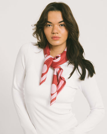 TILTIL Satin Scarf Dots Pink - Things I Like Things I Love