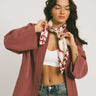 TILTIL Satin Scarf Luna Bordeaux - Things I Like Things I Love