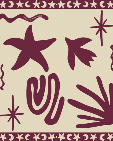 TILTIL Satin Scarf Luna Bordeaux - Things I Like Things I Love