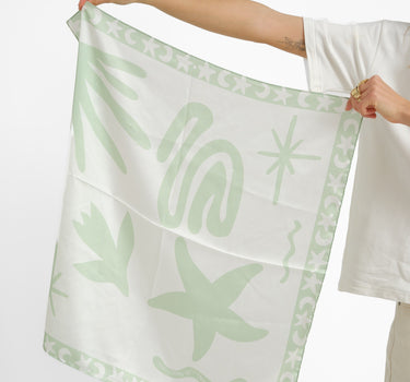 TILTIL Satin Scarf Luna Light Green - Things I Like Things I Love