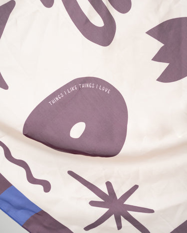 TILTIL Satin Scarf Mosa Bordeaux - Things I Like Things I Love