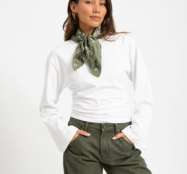 TILTIL Satin Scarf Palm Groen - Things I Like Things I Love