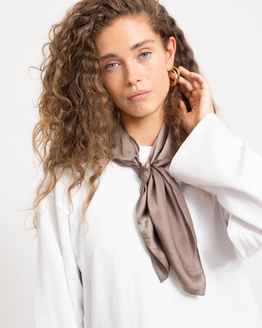 TILTIL Satin Scarf Tonal Brown - Things I Like Things I Love