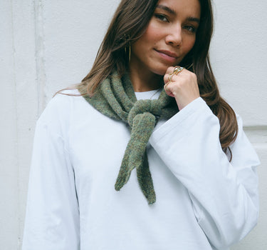 TILTIL Scarf Triangle Loulou Donkergroen - Things I Like Things I Love