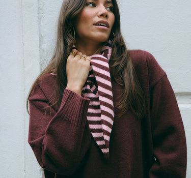 TILTIL Scarf Triangle Loulou Roze - Things I Like Things I Love